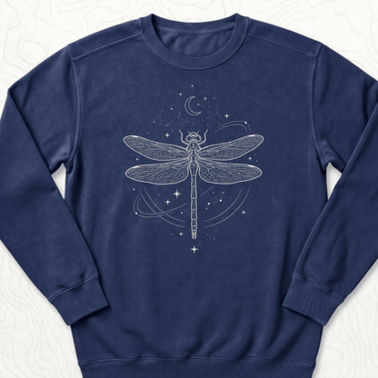 Celestial Dragonfly Sweatshirt - True Navy