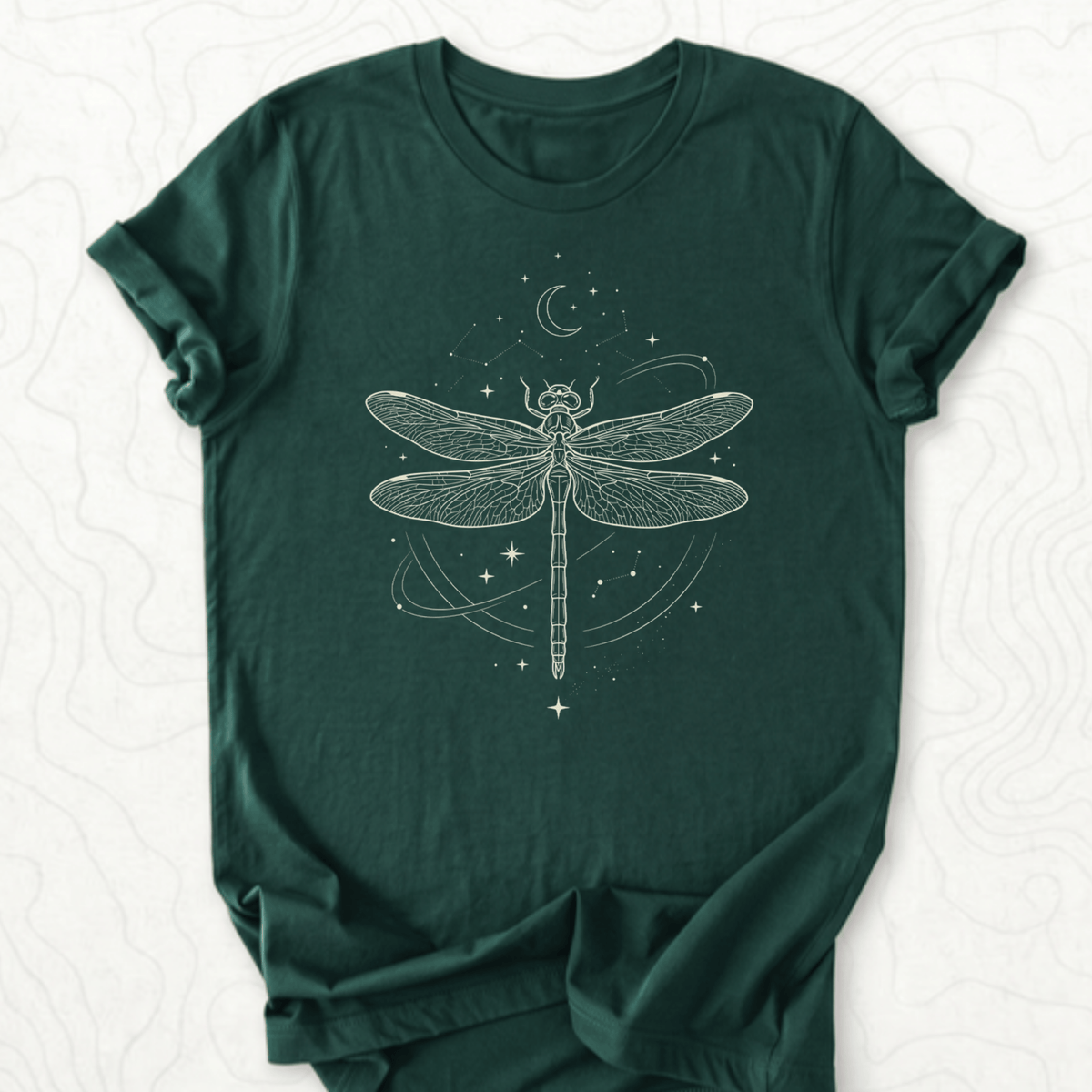 Celestial Dragonfly Tee - Forest