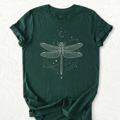 Celestial Dragonfly Tee - Forest