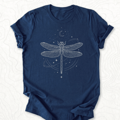 Celestial Dragonfly Tee - Navy