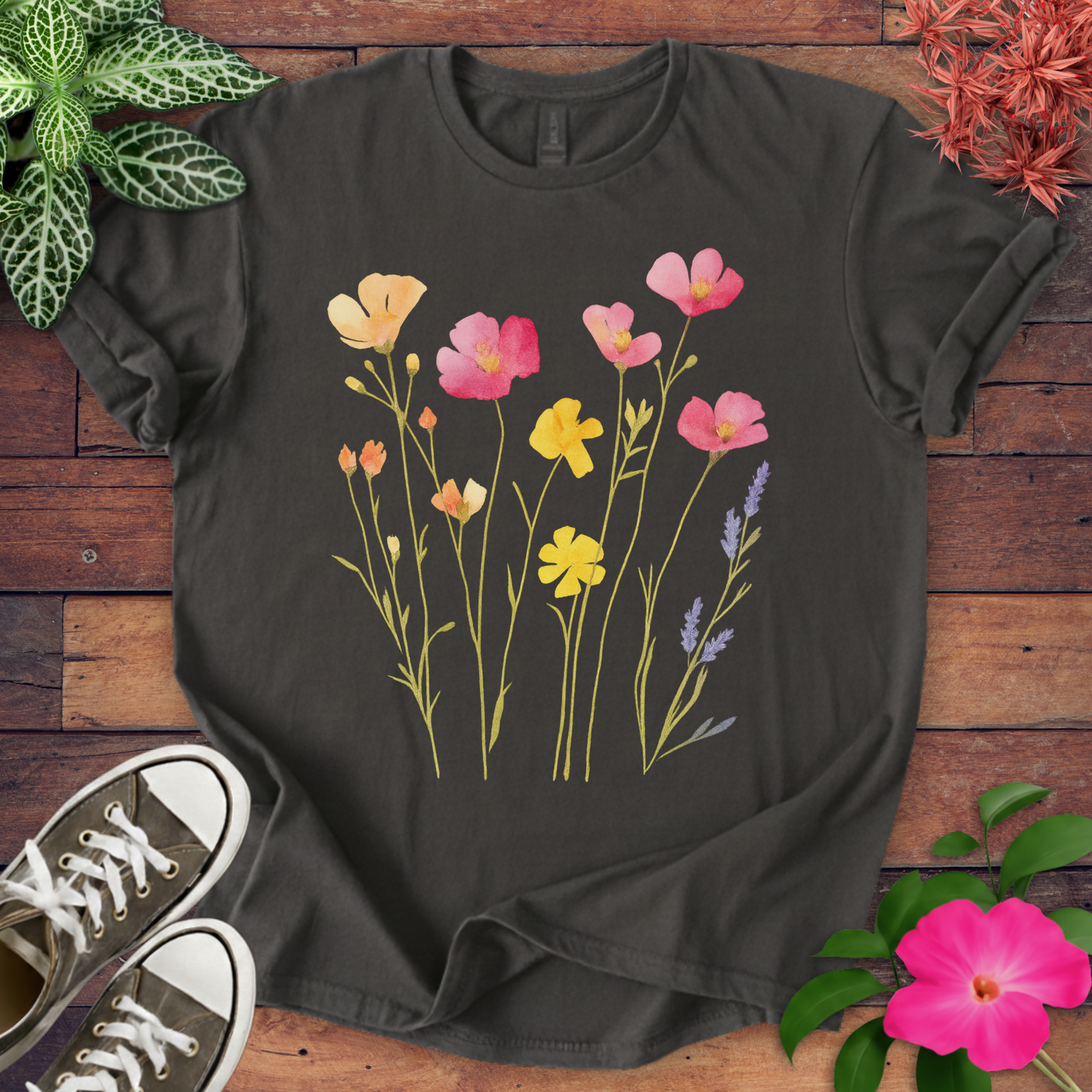 Watercolor Wildflowers T-shirt