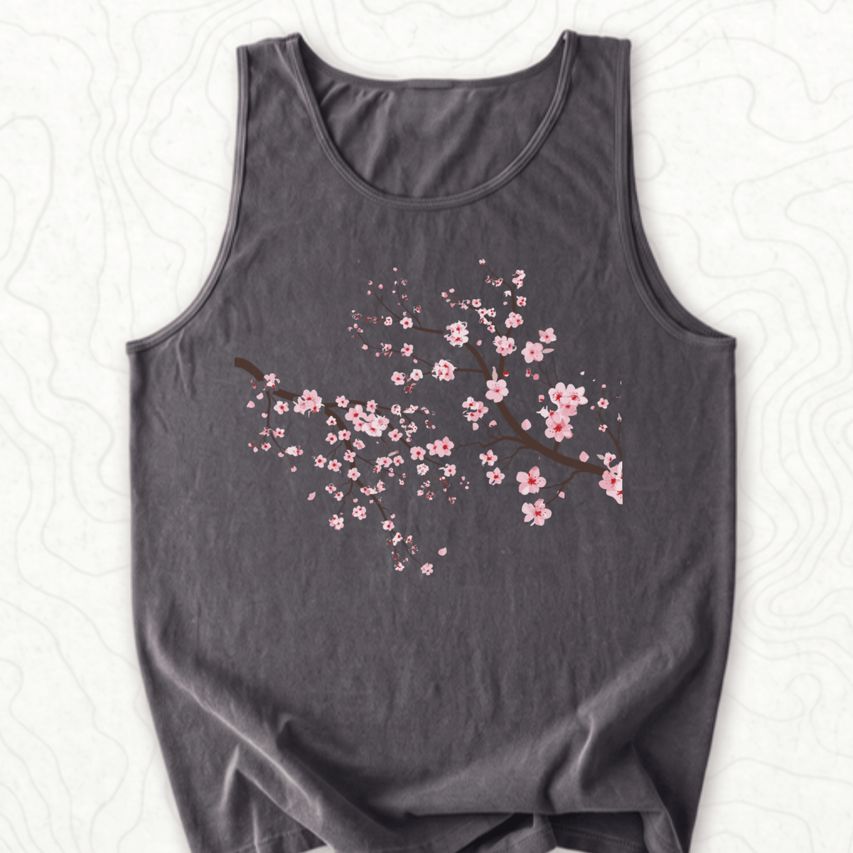 Cherry Blossom Tank Top - Pepper