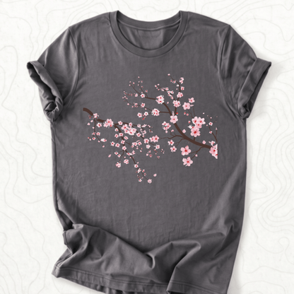 Cherry Blossom Tee - Asphalt