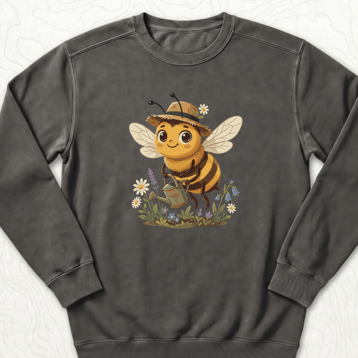 Cute Gardener Bee Sweatshirt - Pepper