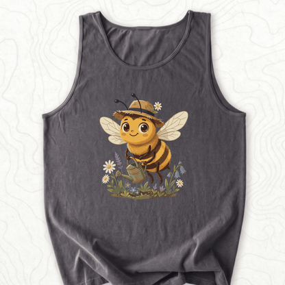 Cute Gardener Bee Tank Top - Pepper