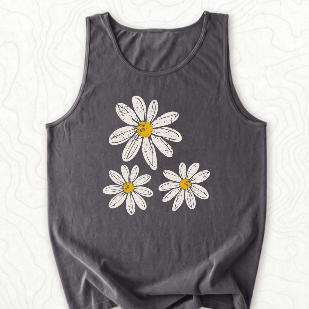 Daisy Flowers Tank Top - Pepper