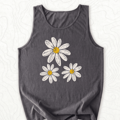 Daisy Flowers Tank Top - Pepper