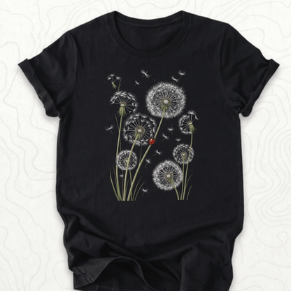 Dandelion Ladybug Tee - Black