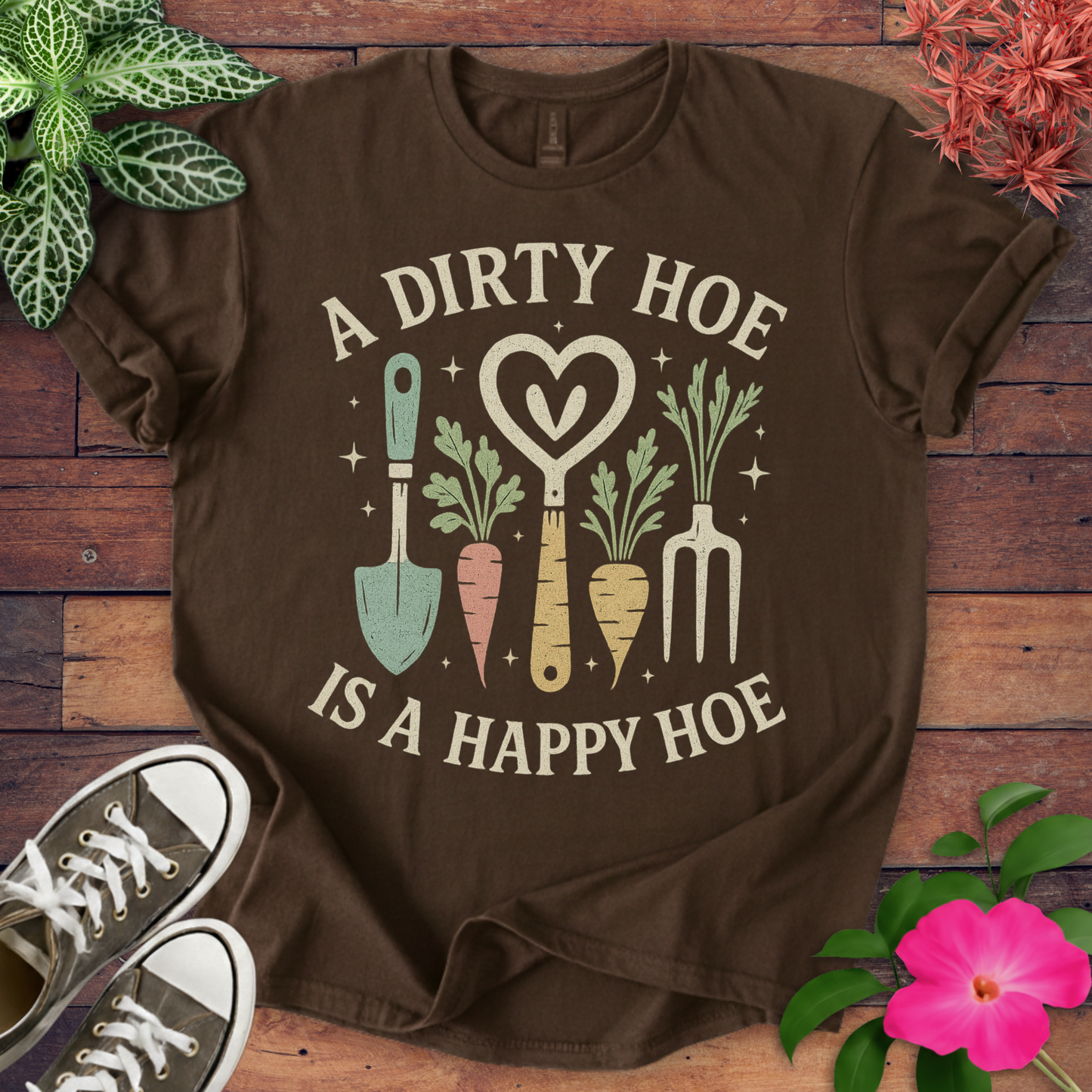 Dirty Hoe Happy Hoe T-shirt