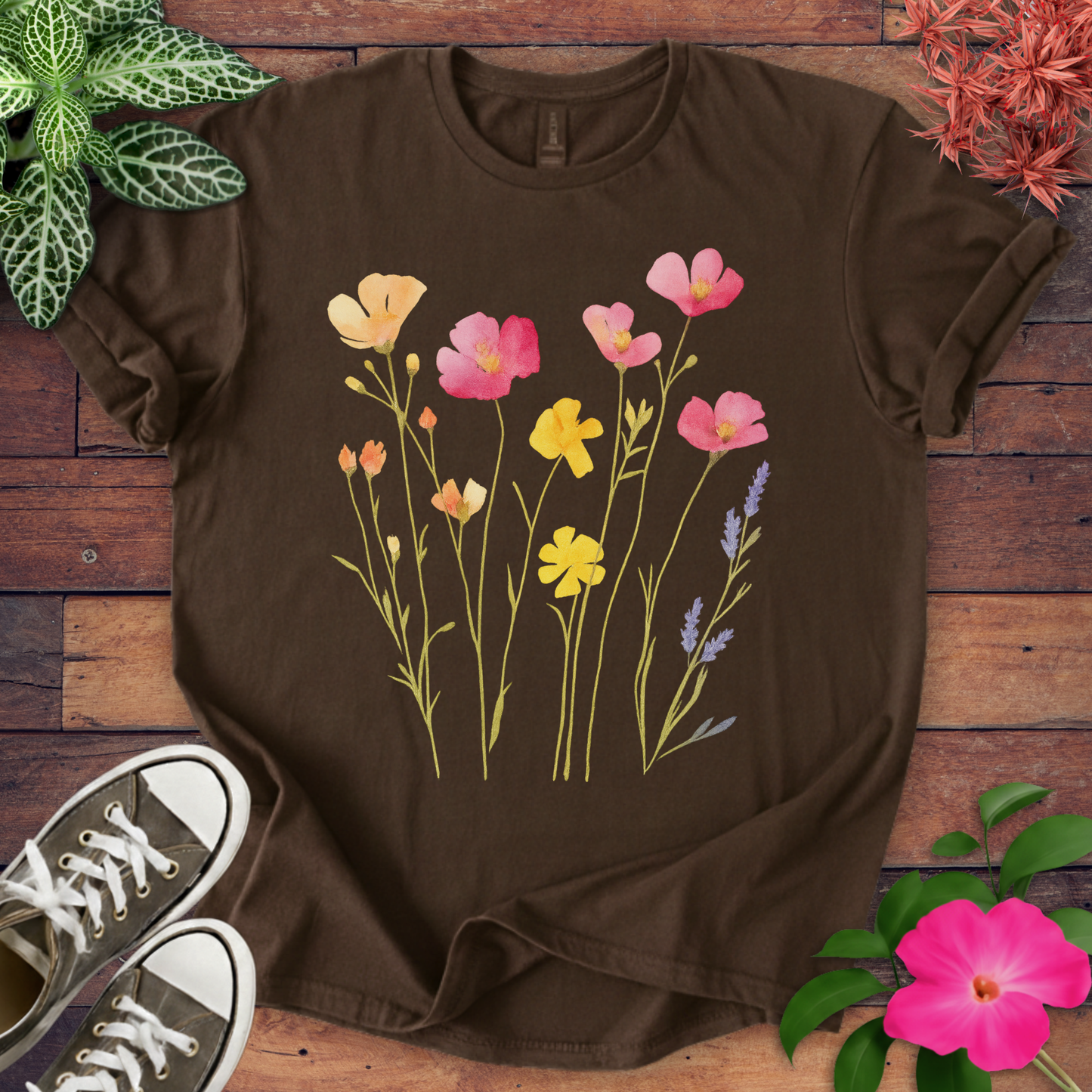 Watercolor Wildflowers T-shirt