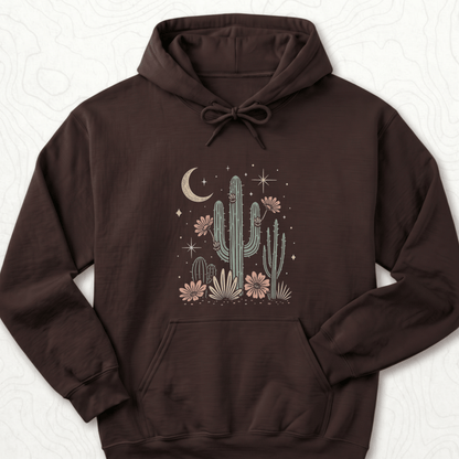 Desert Cactus Hoodie - Dark Chocolate