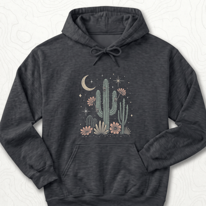 Desert Cactus Hoodie - Dark Heather