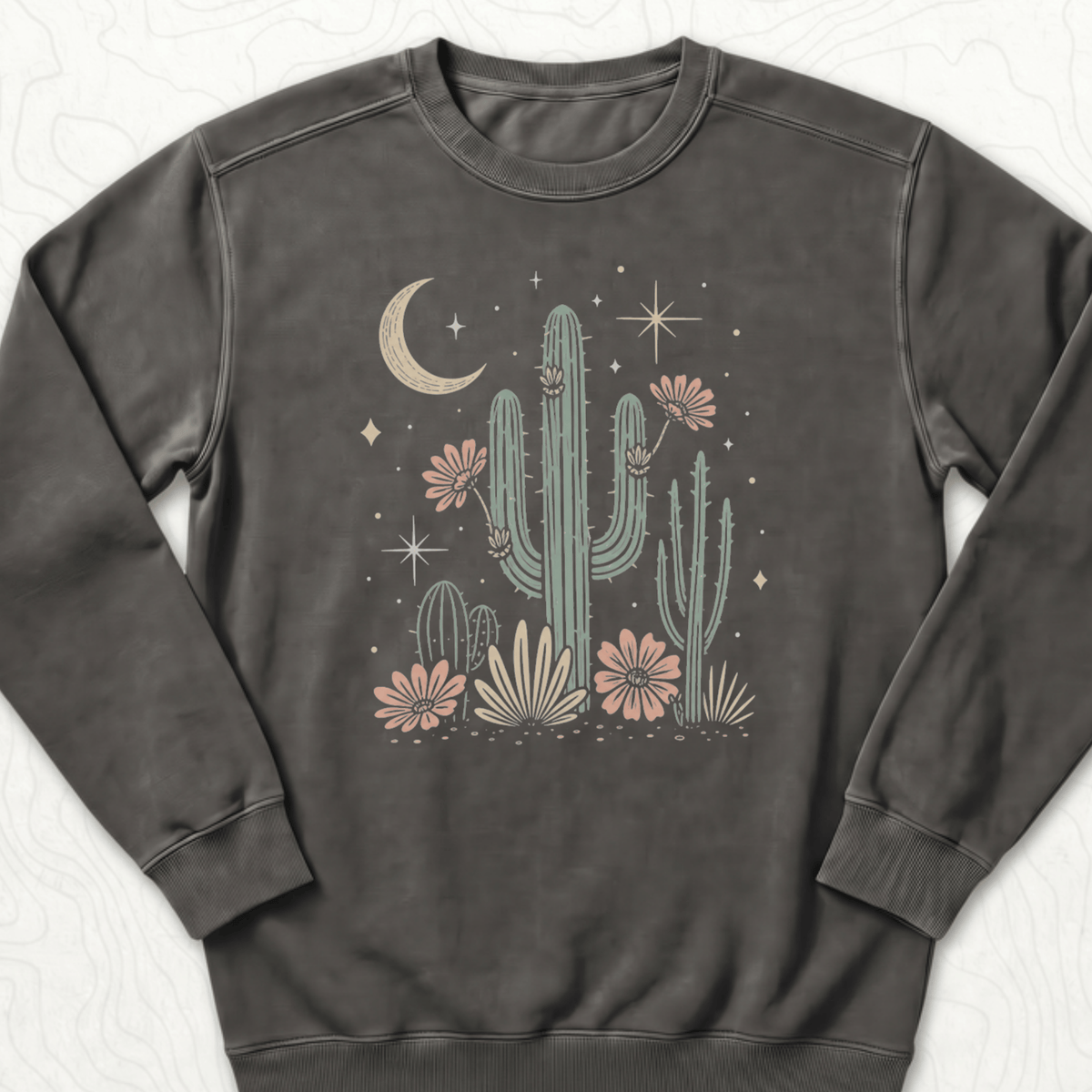 Desert Cactus Sweatshirt - Pepper