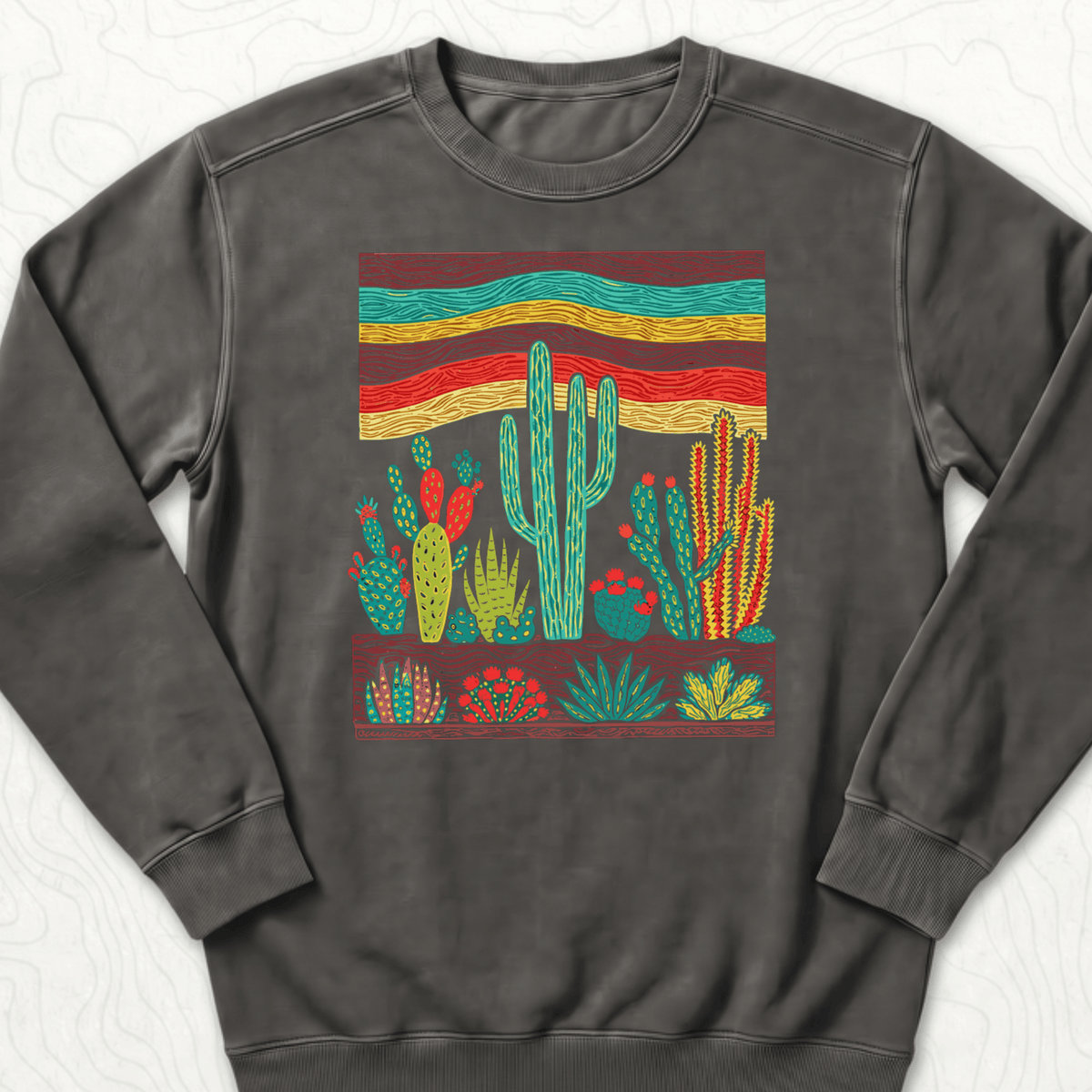 Desert Cactus Sweatshirt - Pepper