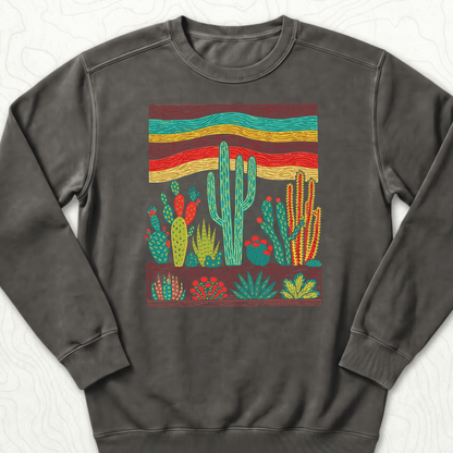 Desert Cactus Sweatshirt - Pepper