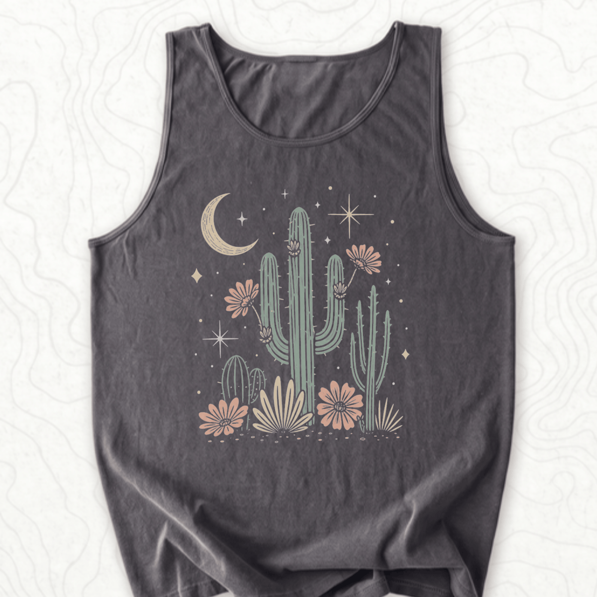 Desert Cactus Tank Top - Pepper
