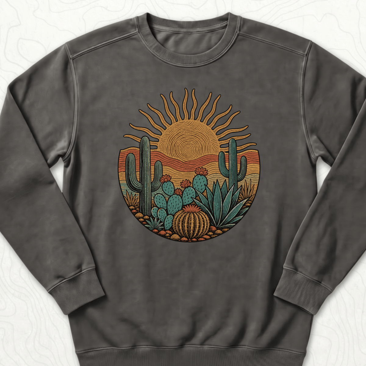 Desert Sunset Sweatshirt - Pepper