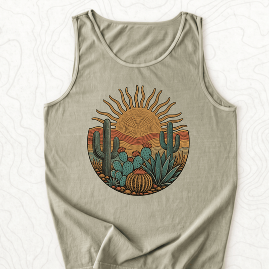 Desert Sunset Tank Top - Sandstone