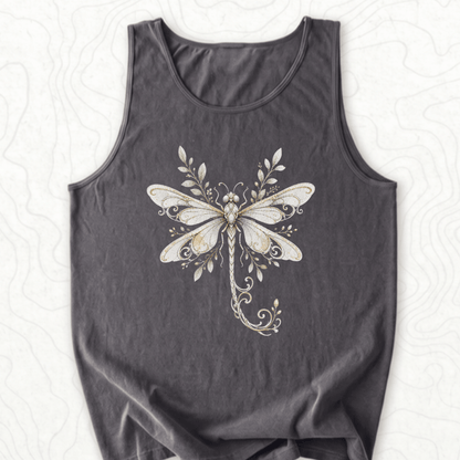 Elegant Dragonfly Tank Top - Pepper