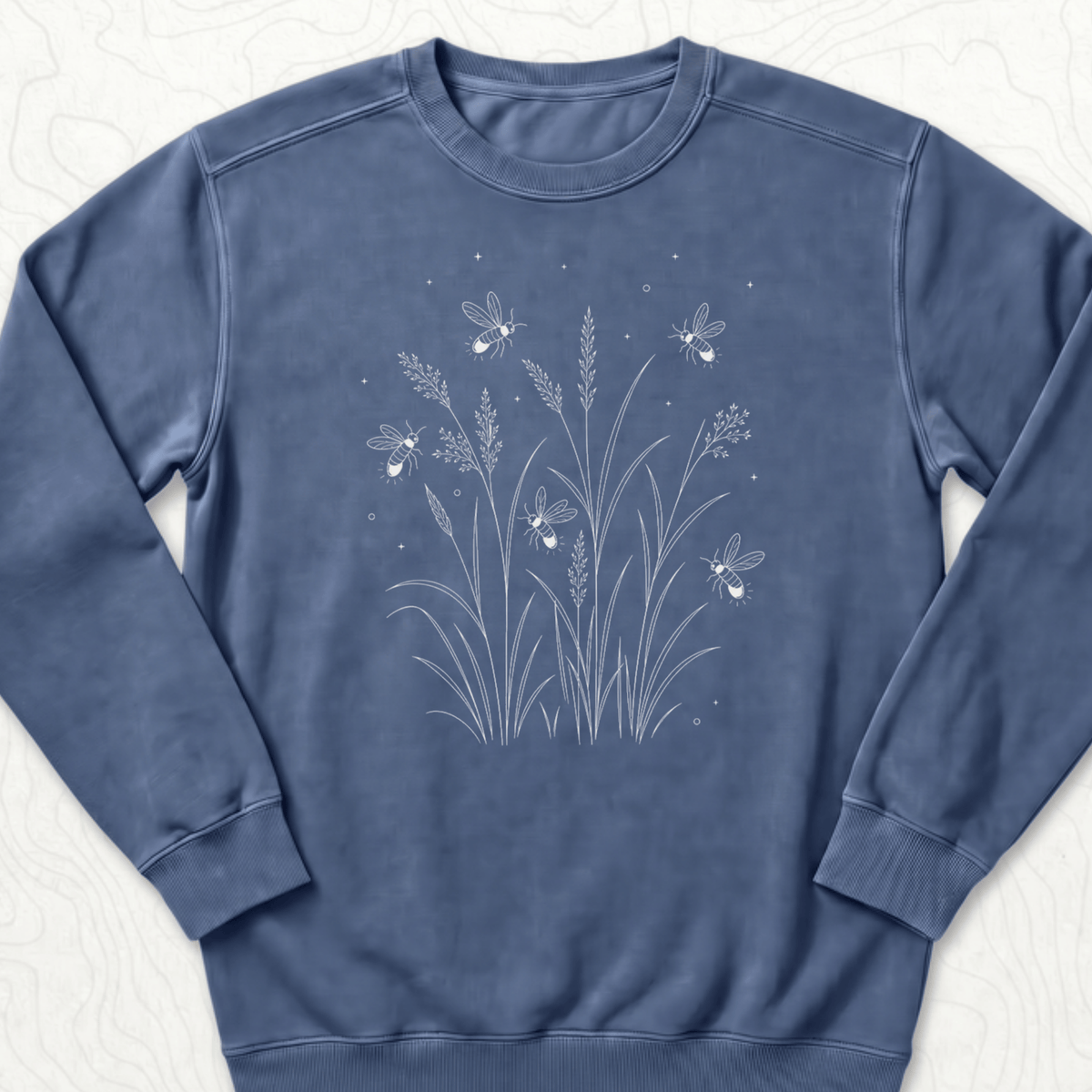 Fireflies Meadow Sweatshirt - Denim