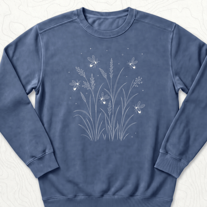 Fireflies Meadow Sweatshirt - Denim