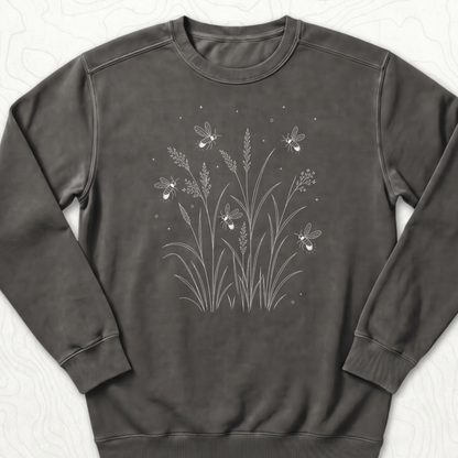 Fireflies Meadow Sweatshirt - Pepper