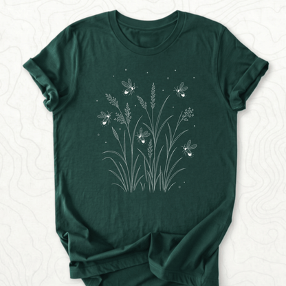 Fireflies Meadow Tee - Forest