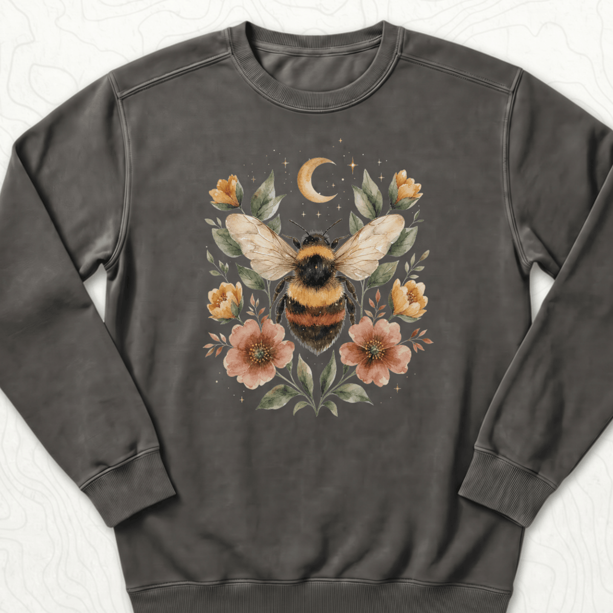 Floral Bumblebee Sweatshirt - Pepper