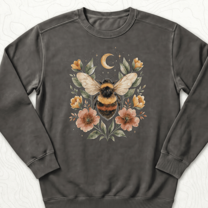 Floral Bumblebee Sweatshirt - Pepper
