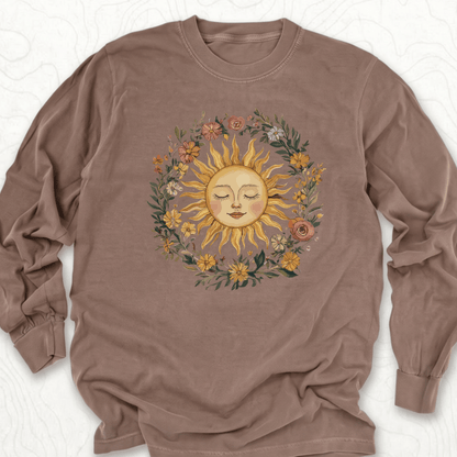 Floral Sun LS T-shirt - Espresso