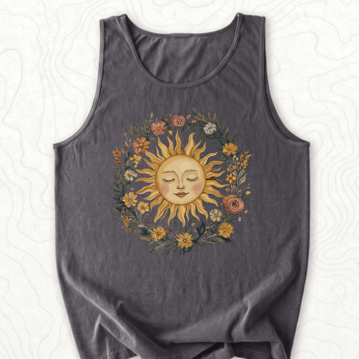 Floral Sun Tank Top - Pepper