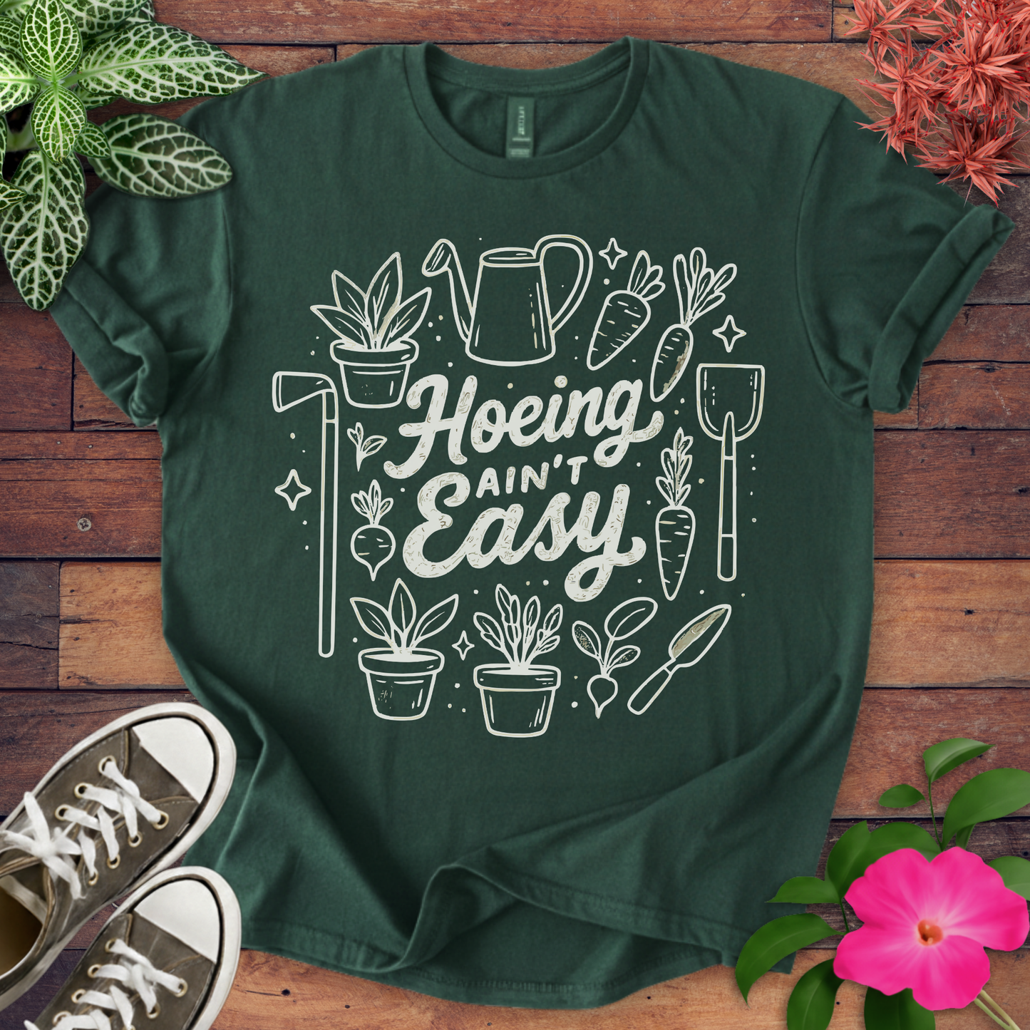 Hoeing Ain’t Easy T-shirt