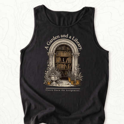 Garden Library Tank Top - Black