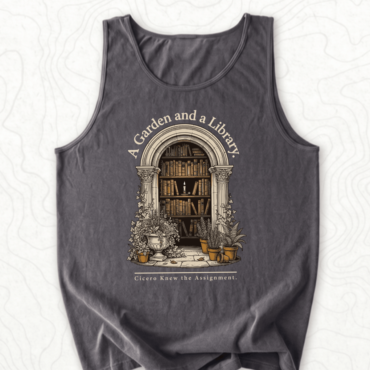 Garden Library Tank Top - Pepper