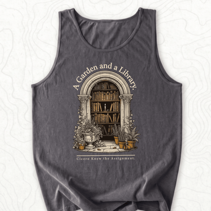 Garden Library Tank Top - Pepper