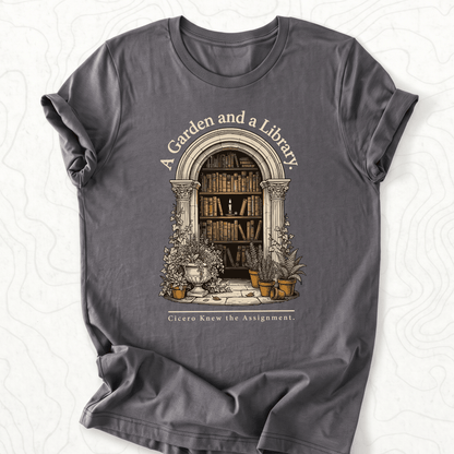 Garden Library Tee - Asphalt