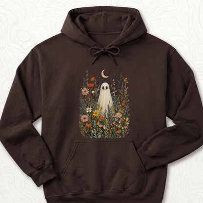 Ghost Wildflowers Hoodie - Dark Chocolate