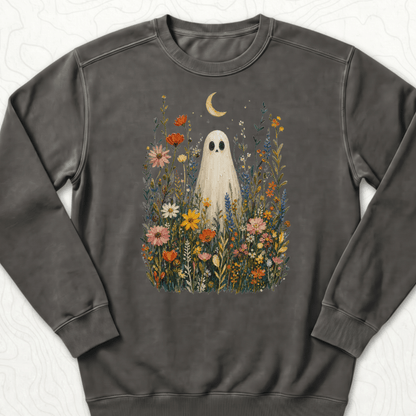Ghost Wildflowers Sweatshirt - Pepper