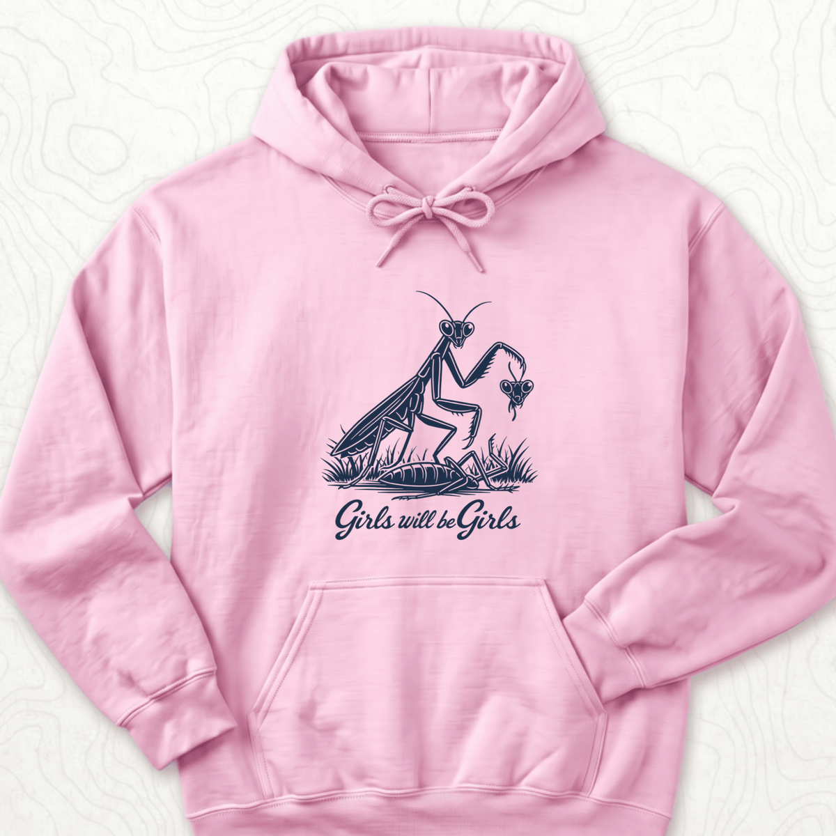 Girls Will Be Girls Hoodie - Light Pink