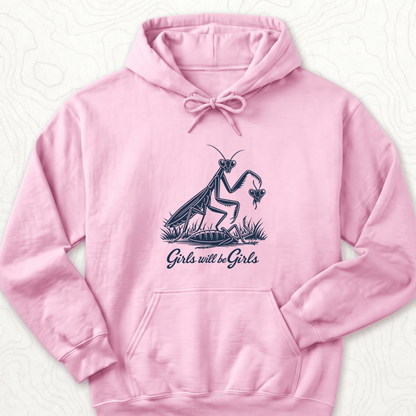 Girls Will Be Girls Hoodie - Light Pink