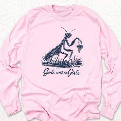 Girls Will Be Girls LS T-shirt - Blossom