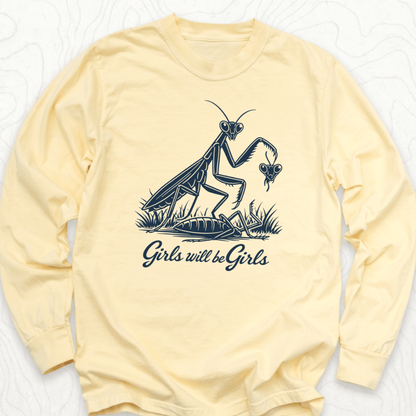Girls Will Be Girls LS T-shirt - Butter