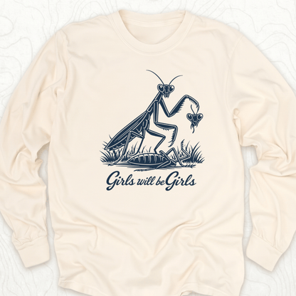 Girls Will Be Girls LS T-shirt - Ivory
