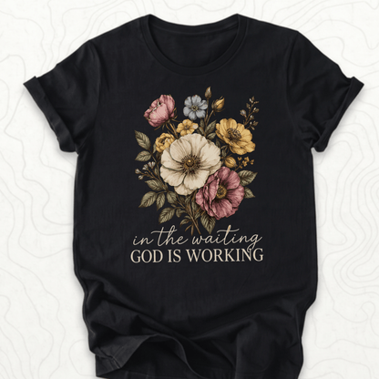 God Is Working Tee - Black