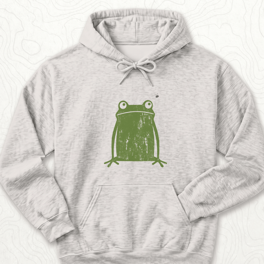 Green Frog Hoodie - Ash