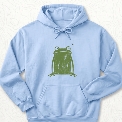 Green Frog Hoodie - Light Blue