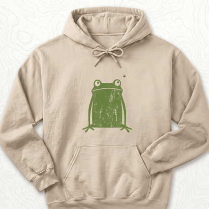 Green Frog Hoodie - Sand