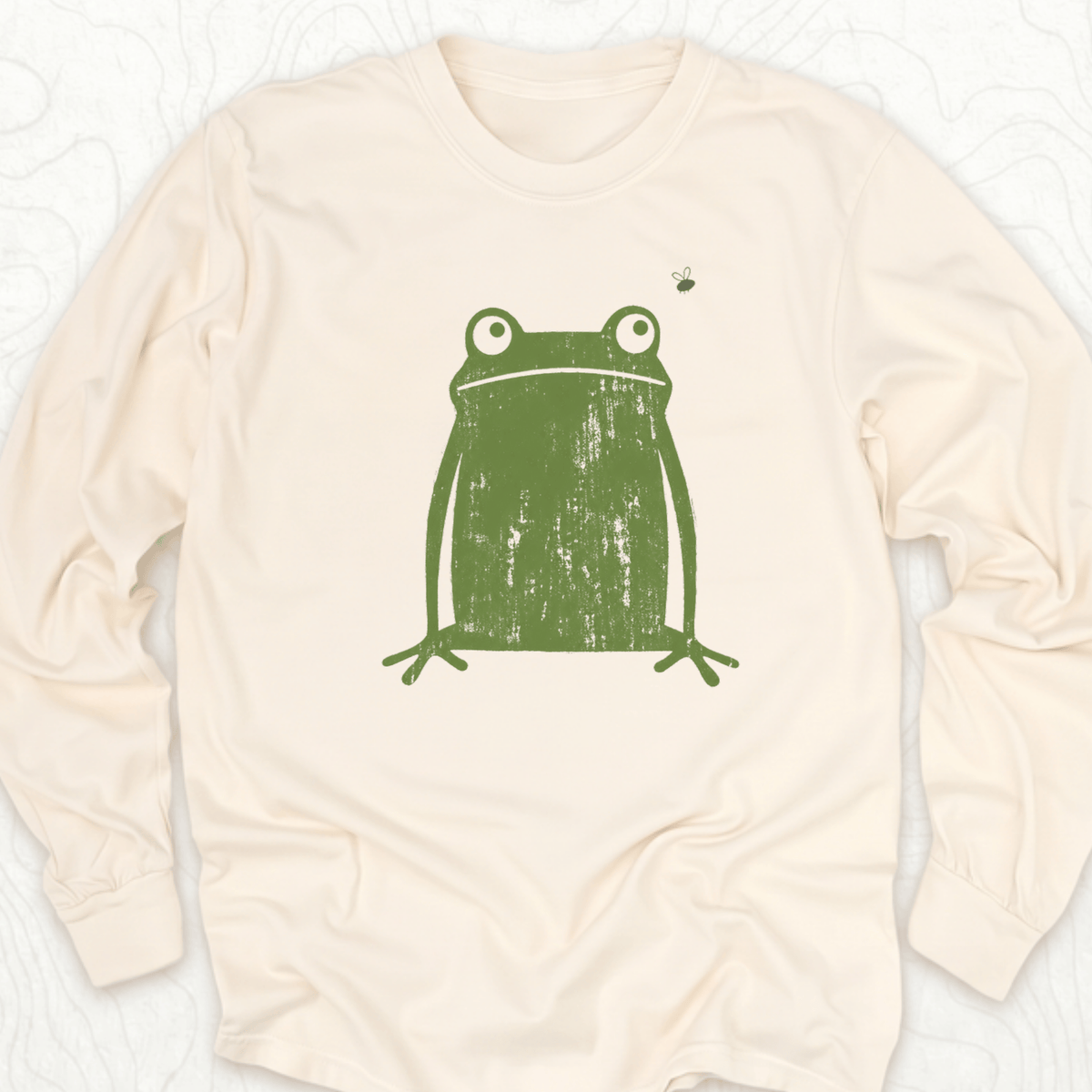 Green Frog LS T-shirt - Ivory