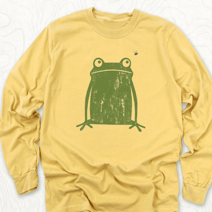 Green Frog LS T-shirt - Mustard