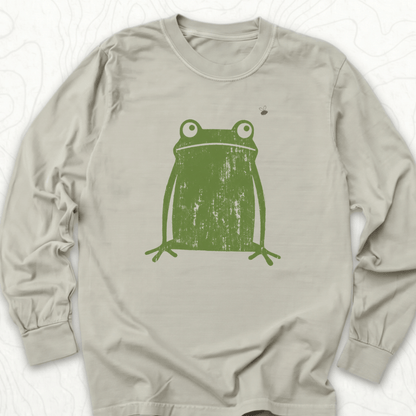 Green Frog LS T-shirt - Sandstone